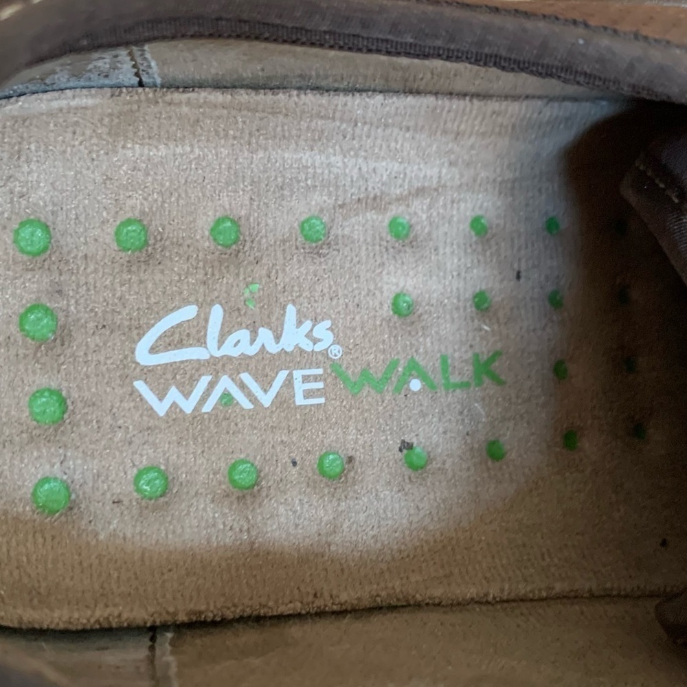 𝅺clarks Women's Brown Wave Drift Fashion Sneakers Size 9 Narrow - Picture 9 of 13